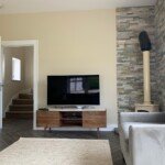 Modern Living Room featuring bespoke interior styling by K. Shaw Designs.